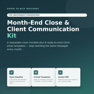 Bookkeeper Month-End Close & Client Communication Kit
